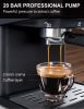 Espresso Machine with Milk Frother, 20 Bar Pump Pressure Coffee Machine, 1.5L/50oz Removable Water Tank, 1050W Semi-Automatic Espresso/Latte/Cappuccin